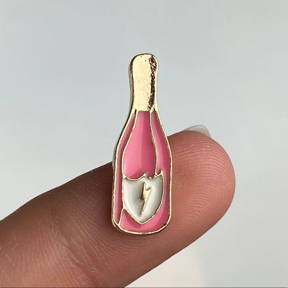 Mini Rose Champagne Pink Enamel Pin/ Brooch Lapel
